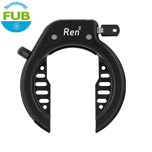 ANTIVOL VELO FER A CHEVAL AXA REN 2 NOIR (OUVERTURE 61MM) (RECOMMANDE FUB)