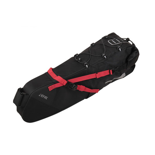 SACOCHE SELLE GRAVEL ZEFAL Z ADVENTURE R11 ETANCHE NOIR GRAND VOLUME 11L (560X150X170MM)