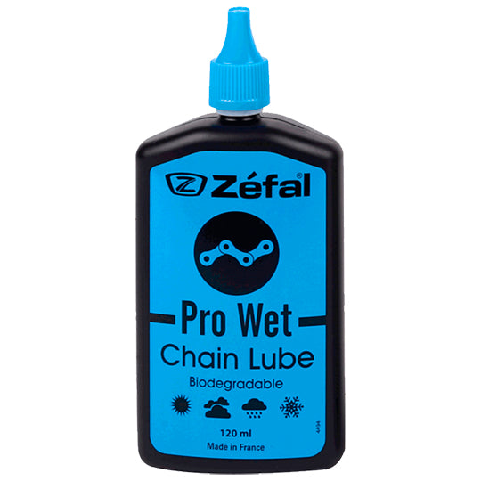 HUILE/LUBRIFIANT ZEFAL PRO WET LUBE BIODEGRADABLE TOUTE CONDITION (BURETTE 120ML)