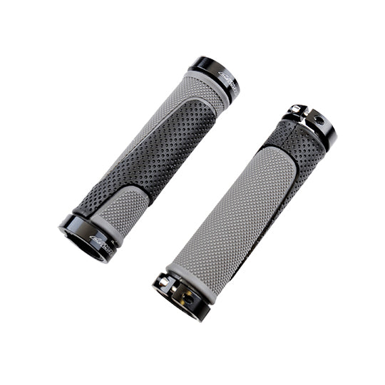 POIGNEE VELO PROGRIP 997 125MM LOCK ON DOUBLE NOIR/GRIS (PR)