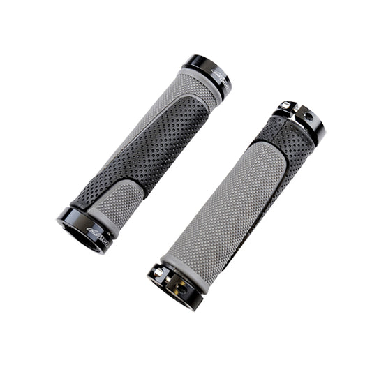 POIGNEE VELO PROGRIP 997 125MM LOCK ON DOUBLE NOIR/GRIS (PR)