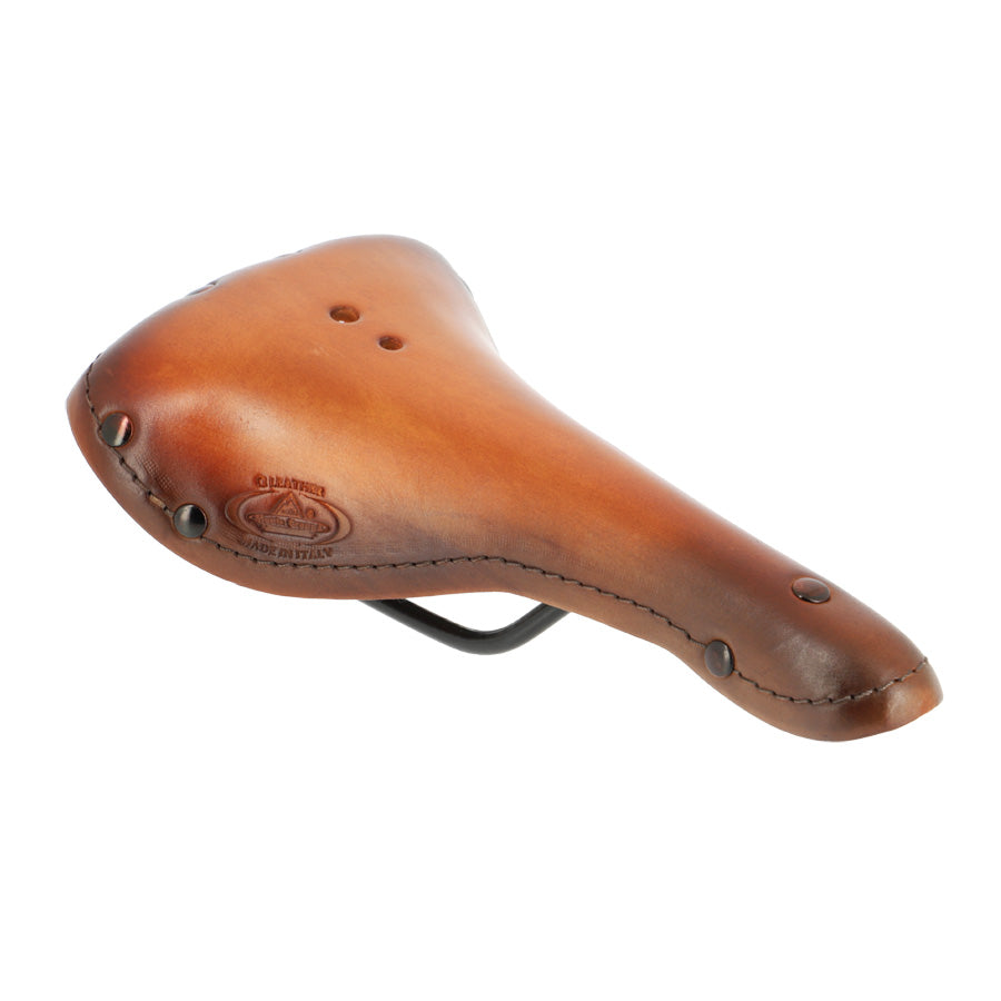 SELLE LOISIR MONTE GRAPPA 1975 OLD SPORTING CHARLESTON CUIR VERITABLE