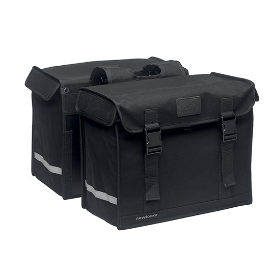 SACOCHE VELO PORTE BAGAGE A PONT NEWLOOXS BASIC CANVAS CAMPING NOIR - 66 LITRES - 430X350X