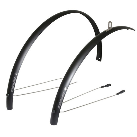 GARDE BOUE VTC 28'' STRONG R'LIGHT ALU A TRINGLES 41MM NOIR MAT (PR)