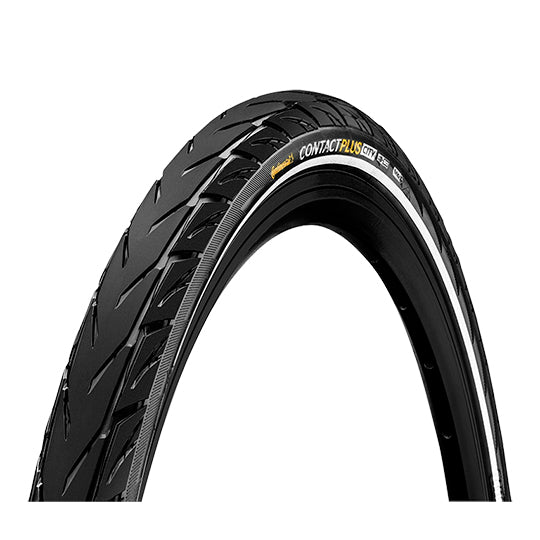 PNEU VTC/URBAIN 700X35C - 28X1.40 TR CONTINENTAL CONTACT PLUS CITY TT NOIR (37-622) VAE/EB