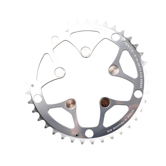 PLATEAU ROUTE DIAM 135 PORTEUR 39DTS ARGENT VENTOK POUR TRIPLE(COMP.CAMPA)TA 8/9/10V.5BRAN