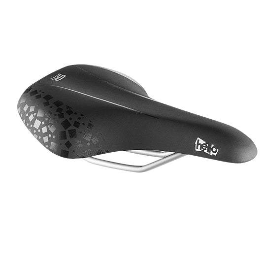 SELLE ENFANT KID/JUNIOR 16/20/24 POUCES SELLE ROYAL HELLO NOIR RAIL ACIER