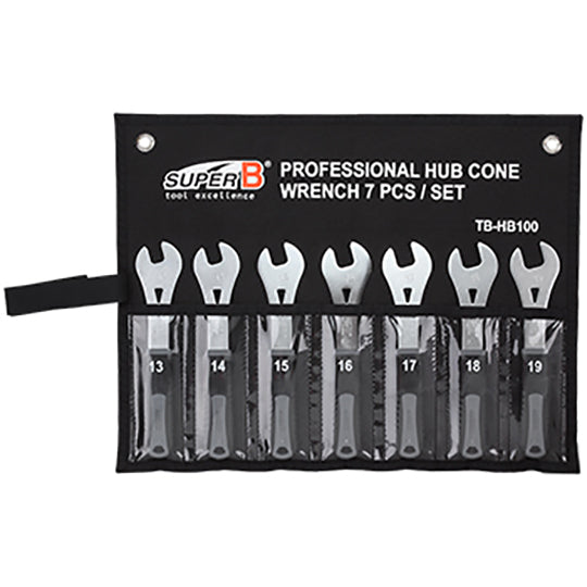 CLE A CONE MOYEU DE ROUE SUPER B TB-HB100 13/14/15/16/17/18/19 - JEU 7 CLE