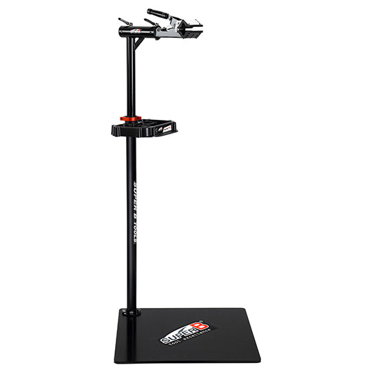 PIED D'ATELIER VELO SUPER B TB-WS40 AVEC TABLETTE (SANS PLAQUE DE BASE)