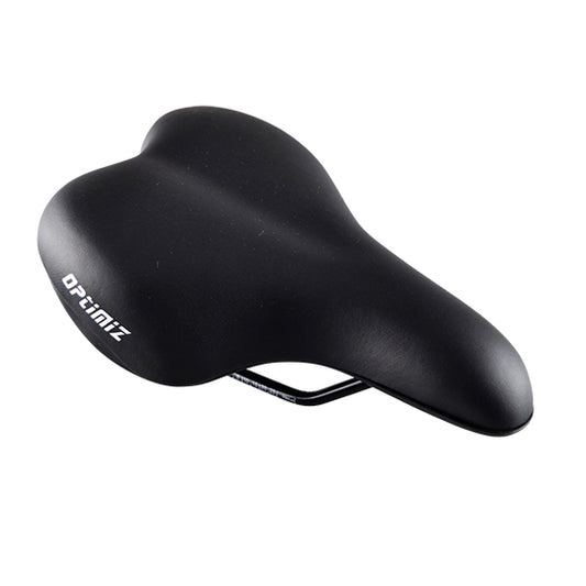 SELLE LOISIR OPTIMIZ CONFORT MIXTE NOIR RAIL ACIER (238 X 146MM)