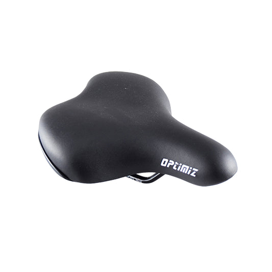 SELLE LOISIR OPTIMIZ CONFORT MIXTE NOIR RAIL ACIER (251 X 183MM)