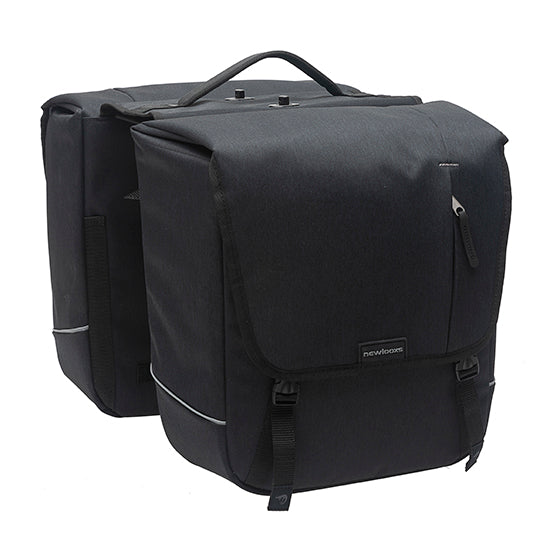 SACOCHE VELO PORTE BAGAGE A PONT NEWLOOXS NOVA DOUBLE NOIR DETACHABLE - 32 LITRES -