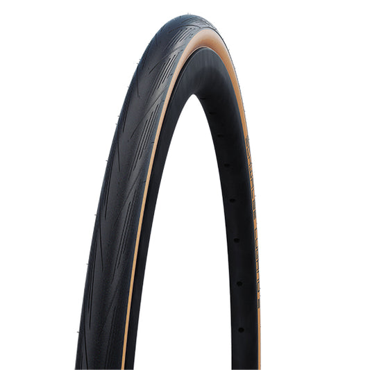 PNEU ROUTE 700X25C TR SCHWALBE LUGANO II TT NOIR/BEIGE (25-622)