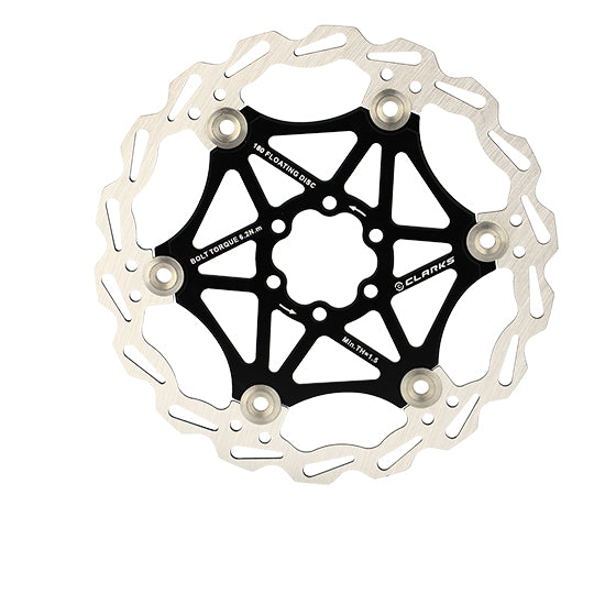 DISQUE FREIN VTT 6 TROUS D180 MM CLARKS FLOTTANT NOIR