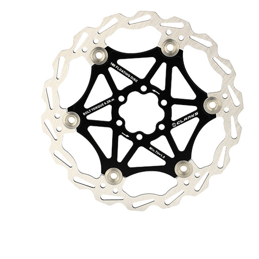 DISQUE FREIN VTT 6 TROUS D180 MM CLARKS FLOTTANT NOIR