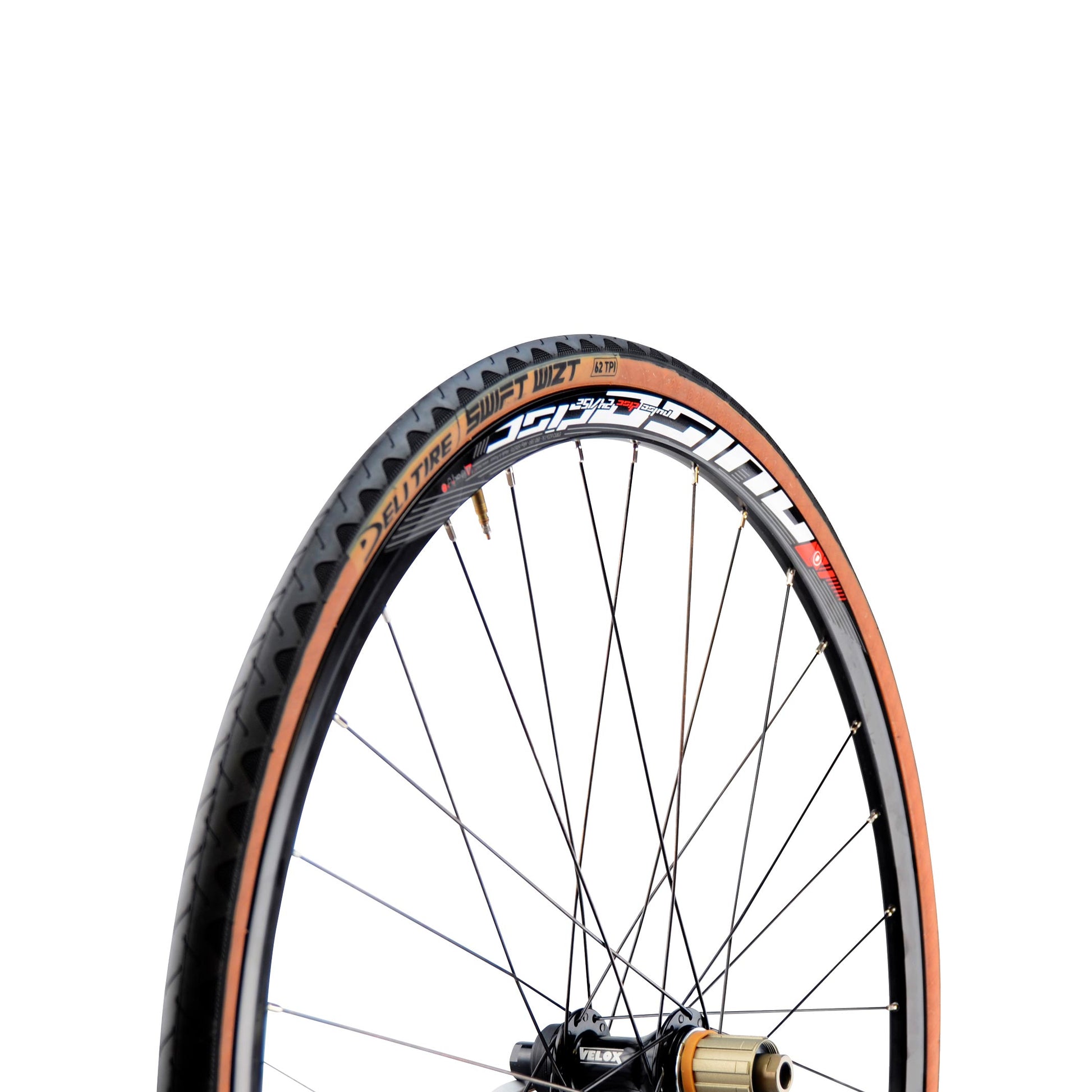 PNEU ROUTE 700X28C TS DELI S-601 SWIFT WIZT TT NOIR/MARRON (28-622)