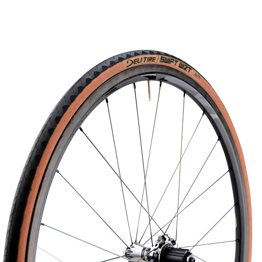 PNEU ROUTE 700X25C TS DELI S-601 SWIFT WIZT TT NOIR/MARRON (25-622)