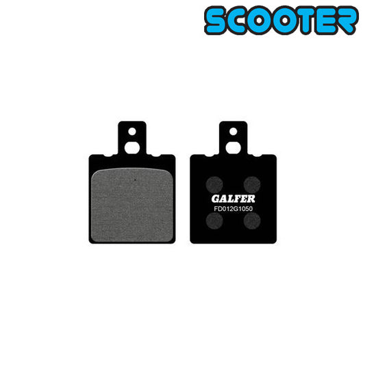 PLAQUETTE FREIN  02 GALFER G1050 ADAPT. AV/AR CAGIVA/DUCATI/SACH/KTM (PR)