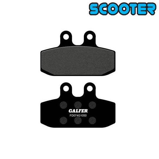 PLAQUETTE FREIN 88 GALFER FD074G1050 ADAPT. AV/AR APRILIA CITY ONE/HONDA MTX/NSR/XL (PR)