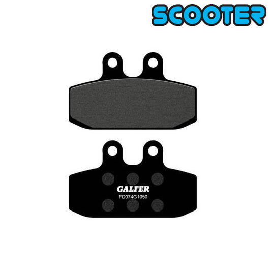 PLAQUETTE FREIN 88 GALFER FD074G1050 ADAPT. AV/AR APRILIA CITY ONE/HONDA MTX/NSR/XL (PR)