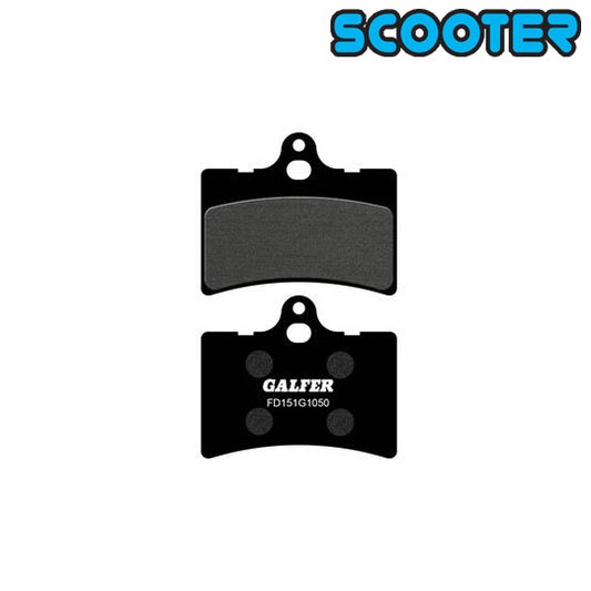 PLAQUETTE FREIN  98 GALFER G1050 ADAPT. AR BETA 125/AV CAGIVA SUPER CITY (PR)