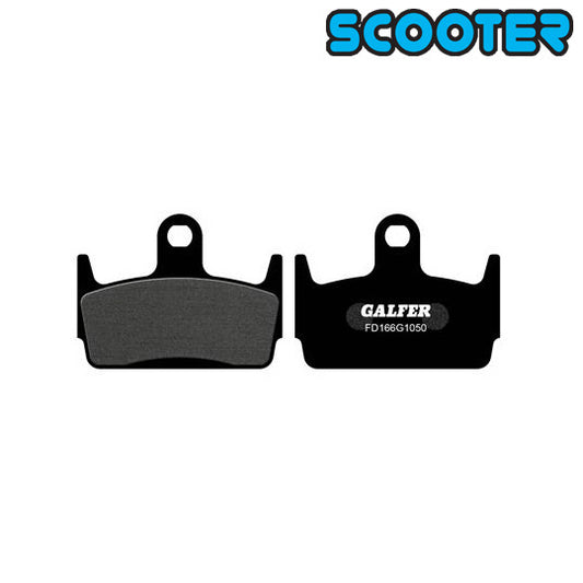 PLAQUETTE FREIN 100 GALFER G1050 ADAPT. AR HONDA X8RS/AV KYMCO SNIPER/SYM JET SPORT (PR)