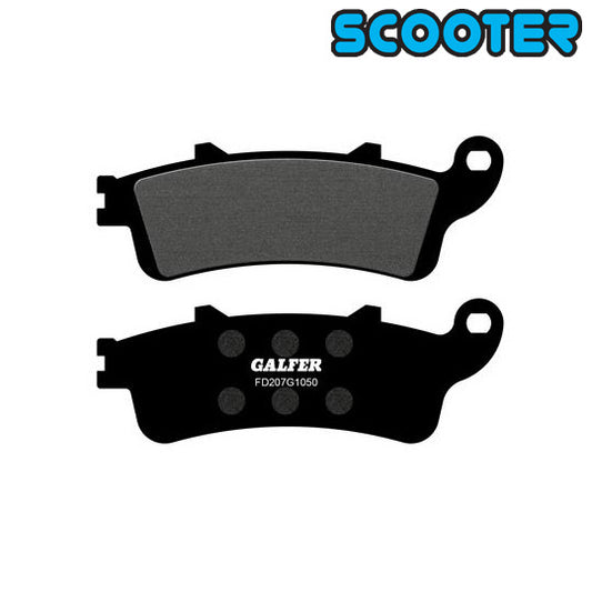 PLAQUETTE FREIN  53 GALFER G1050 ADAPT. AV 125 PANTHEON/250 JAZZ/FORESIGHT/SILVERWING (PR)