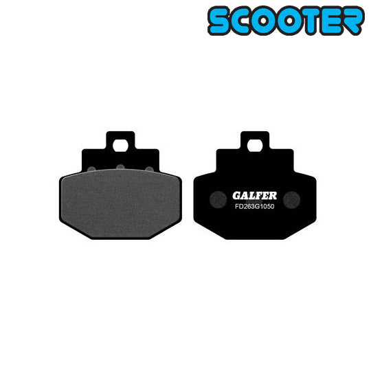 PLAQUETTE FREIN 17 GALFER G1050 ADAPT. AR SUPER HEXAGON/RUNNER 4T/DNA (PR)