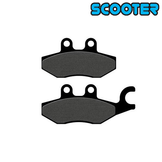 PLAQUETTE FREIN  30 GALFER G1050 ADAPT. AV/AR 125 PIAGGIO MEDLEY/X10//X9 04-> (DROIT) (PR)