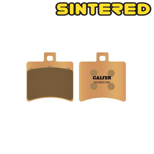 PLAQUETTE FREIN  07 GALFER G1380 ADAPT. AR SR50 DITECH/LEONARDO/ATLANTIC 125/200 03-> (PR)