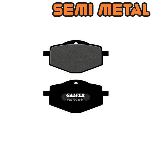 PLAQUETTE FREIN  70 GALFER G1054 ADAPT. AR VITALITY/AGILITY 10"/12"/DINK/XPOWER/TZR (PR)