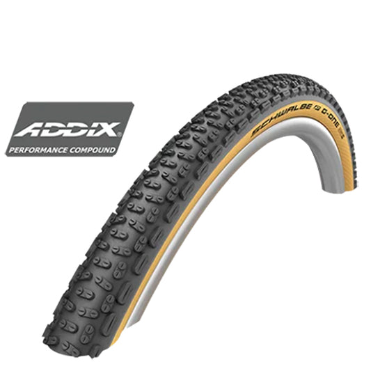 PNEU GRAVEL 700X40C TS SCHWALBE G-ONE ULTRABITE NOIR/MARRON TLR (40-622) VAE/EBIKE 25