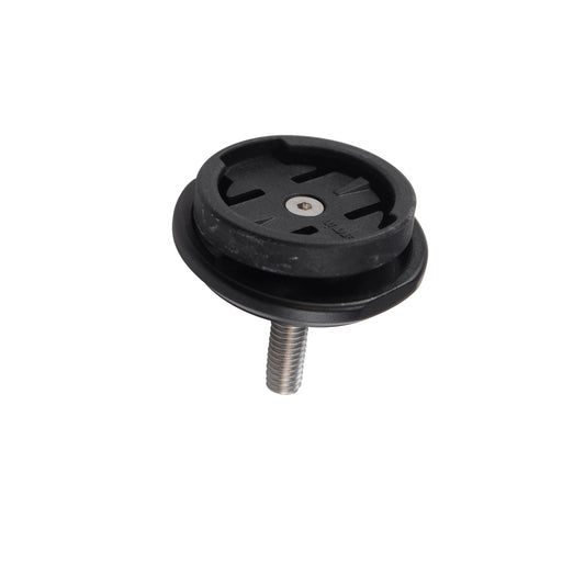 SUPPORT COMPTEUR GPS OPTIMIZ ALU NOIR FIXATION CAPOT DIRECTION 1"1/8 COMP. GARMIN