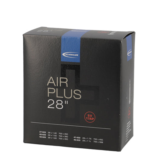 CHAMBRE A AIR VELO 700C (37/40-622) VP 40 MM SCHWALBE AIR PLUS SV17AP