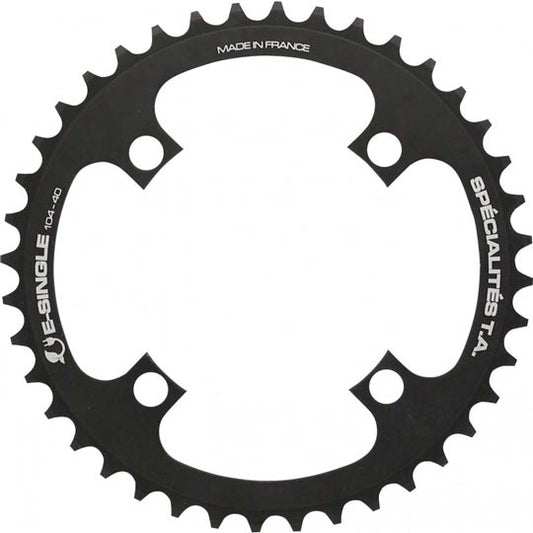 PLATEAU VTT MONO DIAM 104 EXTER 44DTS NOIR 4 BRANCHES TA E SINGLE (COMP. SHIMANO/BROSE/YAM