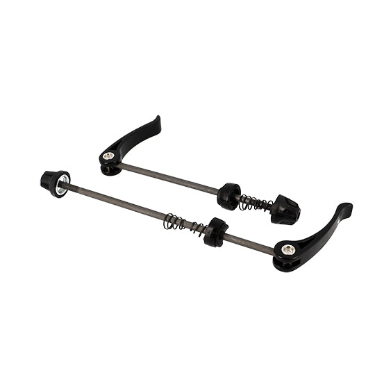 BLOCAGE RAPIDE ROUE OPTIMIZ TIGE ACIER LEVIER ALU - NOIR (AVANT+ARRIERE)