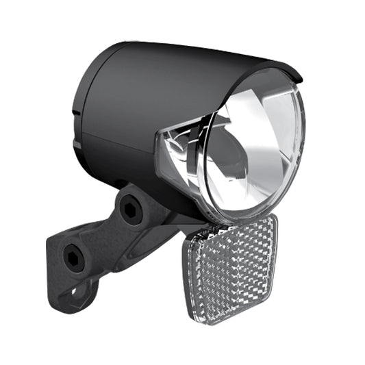 ECLAIRAGE VELO AV/PROJECTEUR E-BIKE/VAE HERRMANS BLACK MR4 6-12V FIXATTION FOURCHE/CINTRE