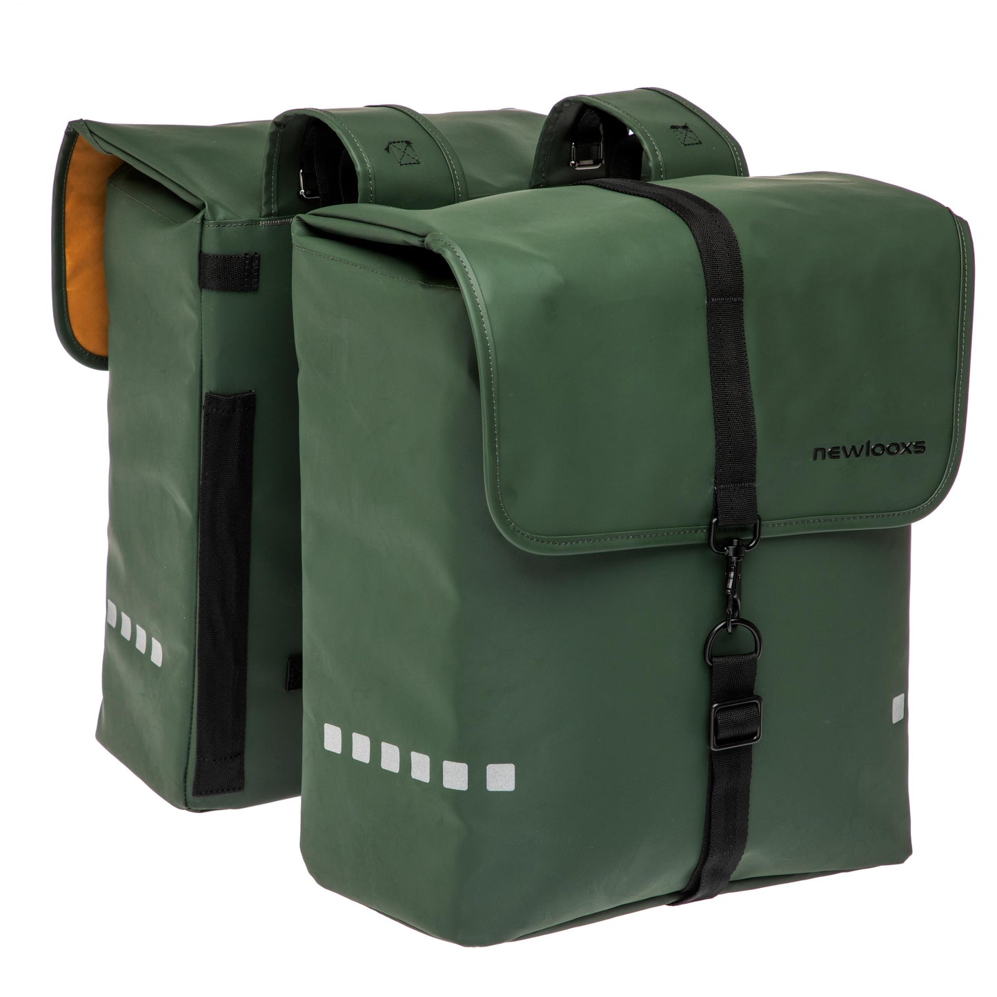 SACOCHE VELO PORTE BAGAGE A PONT NEWLOOXS ODENSE DOUBLE KAKI - 39 LITRES - 340x380x160MM