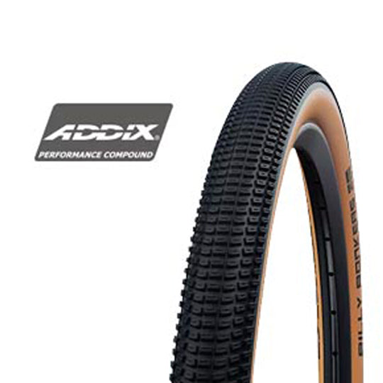 PNEU VTT/BMX/DIRT 20X2.00 TS SCHWALBE BILLY BONKERS TT NOIR/MARRON (50-406)