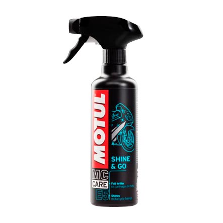 NETTOYANT/PROTECTEUR PLASTIQUE MOTUL E5 SHINE & GO - SURFACE BRILLANTE (SPRAY 400ML)