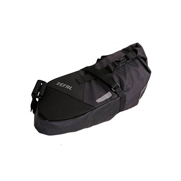 SACOCHE SELLE GRAVEL ZEFAL Z ADVENTURE R5 ETANCHE NOIR VOLUME 5L (370X175X130MM)