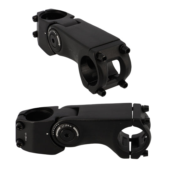 POTENCE REGLABLE AHEAD SET 1''1/8 L100 ERGOTEC SEPIA XL ALU NOIR 0/+60° (CINTRE 31.8)