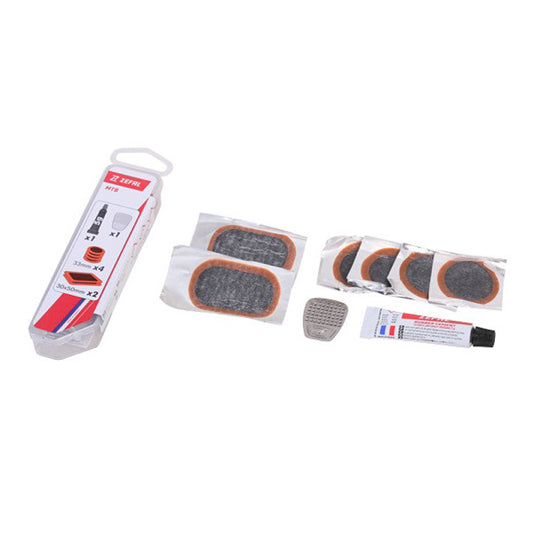 NECESSAIRE REPARATION ZEFAL VTT 6 PIECES 15MM/1 TUBE DISSOLUTION/1 RAPE (KIT)