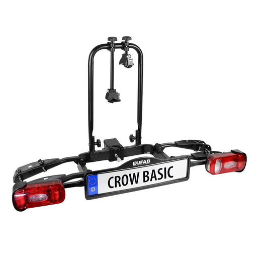 PORTE VELO SUR ATTELAGE PLATEFORME EUFAB CROW BASIC PLIABLE 2 VELOS PRIX NET