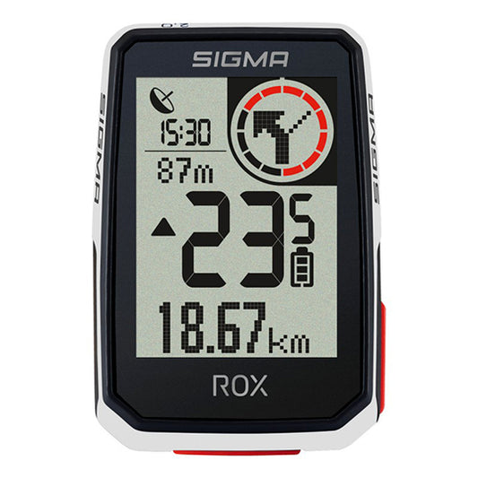 COMPTEUR VELO SANS FIL/GPS SIGMA ROX  2.0 14 FCTS BLANC SET TOP MOUNT  (SUPPORT DEPORTE CO