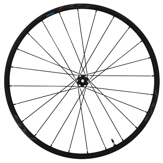 ROUE ROUTE 700 AV JANTE NOIR SHIMANO RS370 DISQUE CENTERLOCK AXE TRAVERS.E THRU TUBELESS