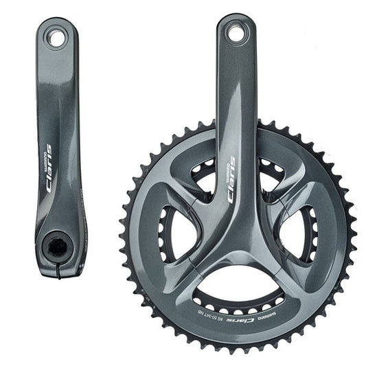 PEDALIER ROUTE COMPACT 50-34D L170 SHIMANO CLARIS R2000 GRIS FONCE 8V.