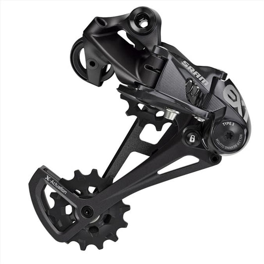 DERAILLEUR VTT AR SRAM EX1  8V. NOIR CHAPE LONGUE