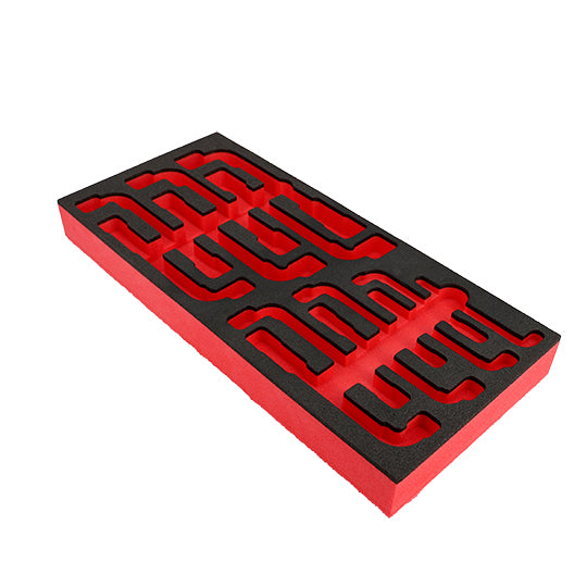 PLATEAU MOUSSE VIDE FACOM POUR 13 CLES A PIPES 6 PANS