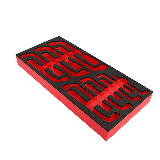 PLATEAU MOUSSE VIDE FACOM POUR 13 CLES A PIPES 6 PANS